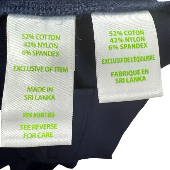 Lilly Pulitzer Joette Stretch Dinner Shorts Size 16 Midnight Navy Plus NWT *FLAW - Picture 5 of 8